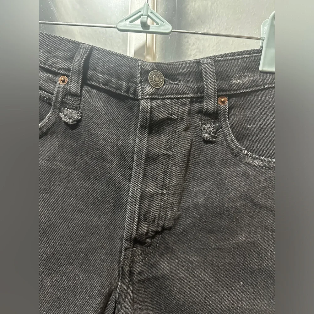 NWT Free People Washed Black Distressed Shorts. - Picture 3 of 16